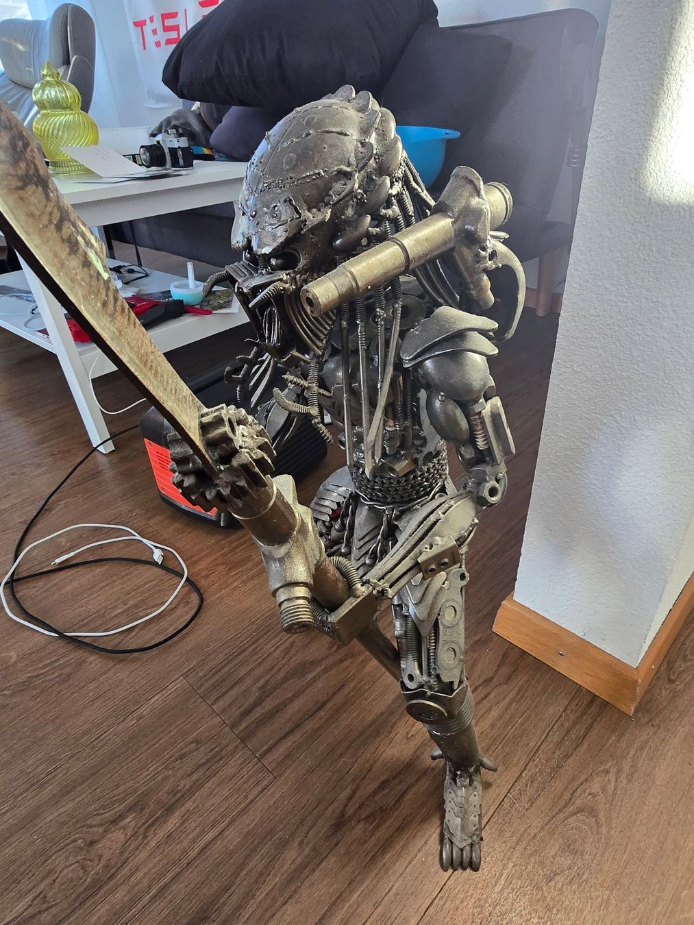 Statuette: Recycle Art "Mittelgrosser Krieger" – Usato da Egg (Flawil) venduto da cyrillswiss12 1