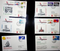 SUISSE POSTE AÉRIENNE 6 VOLS 1974 /T449