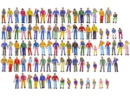 100 FIGUREN FÜR MODELLBAU - MODELL EISENBAHN H0/00