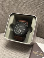 Fossil FS-4616 Leder Uhr