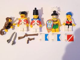 Lego piraten und soldaten minifiguren mit zuberhör