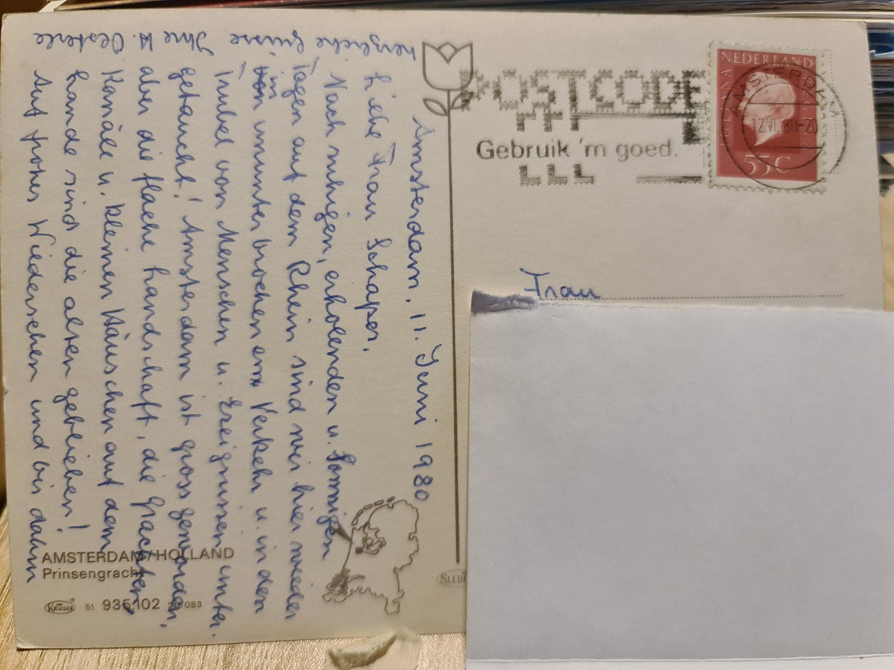 Cartoline postali: Ansichtskarte Amsterdam Niederlande 1980 – Usato da Dintikon venduto da Vexi 1