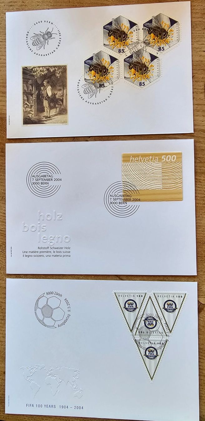 Tutti i francobolli: 3 FDC 2004 - muss sehen ! – Nuovo (secondo la descrizione) da Les Valettes venduto da Nuba1