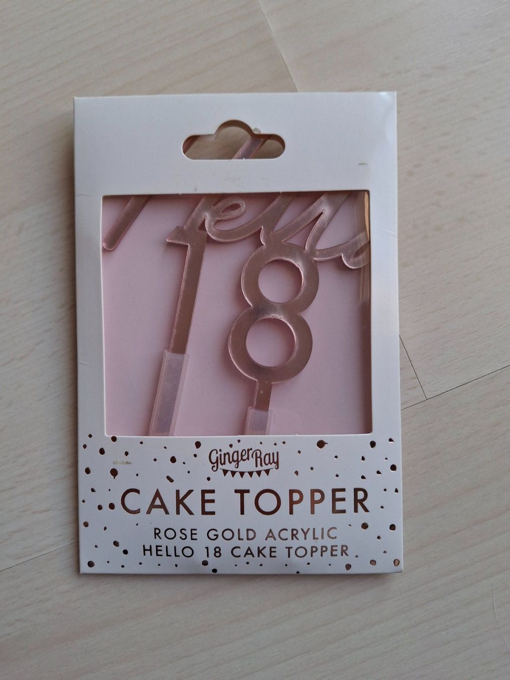 Tutte le decorazioni: Cake Topper "Hello 18" Roségold Acryl – Usato da Walterswil SO venduto da mel_5b2h 2
