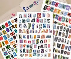 Sticker Aufkleber Buchstaben 284 Stk.