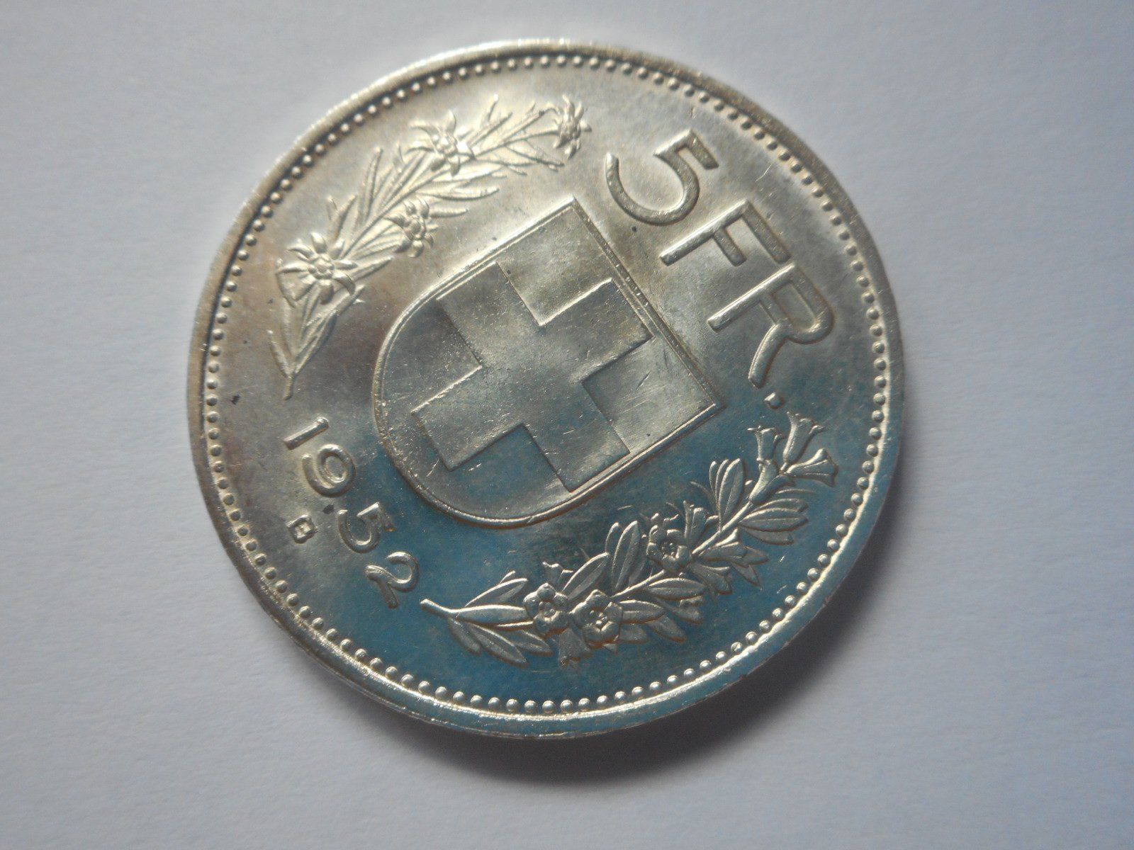 Tutti le monete: 5 Fr. 1952 silber  -unz – Nuovo (secondo la descrizione) da Kriegstetten venduto da pizlad2010 2