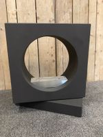 Bioethanol Kamin in schwarz matt drehbar