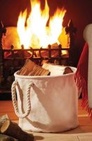 Sac de rangement en toile lourde taille S 30x30 beige
