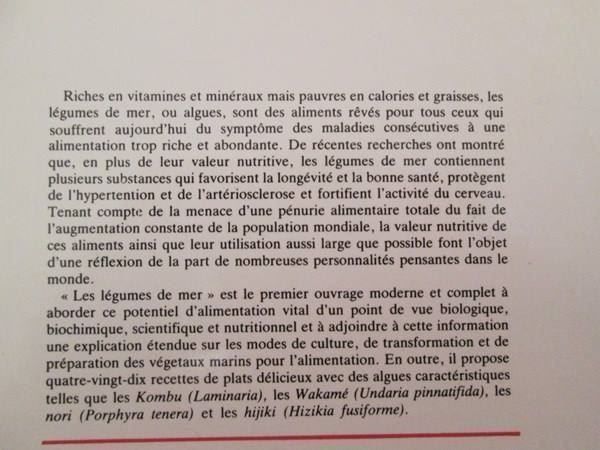 Libri: Les légumes de mer – Usato da Neuchâtel venduto da Dualseele 1
