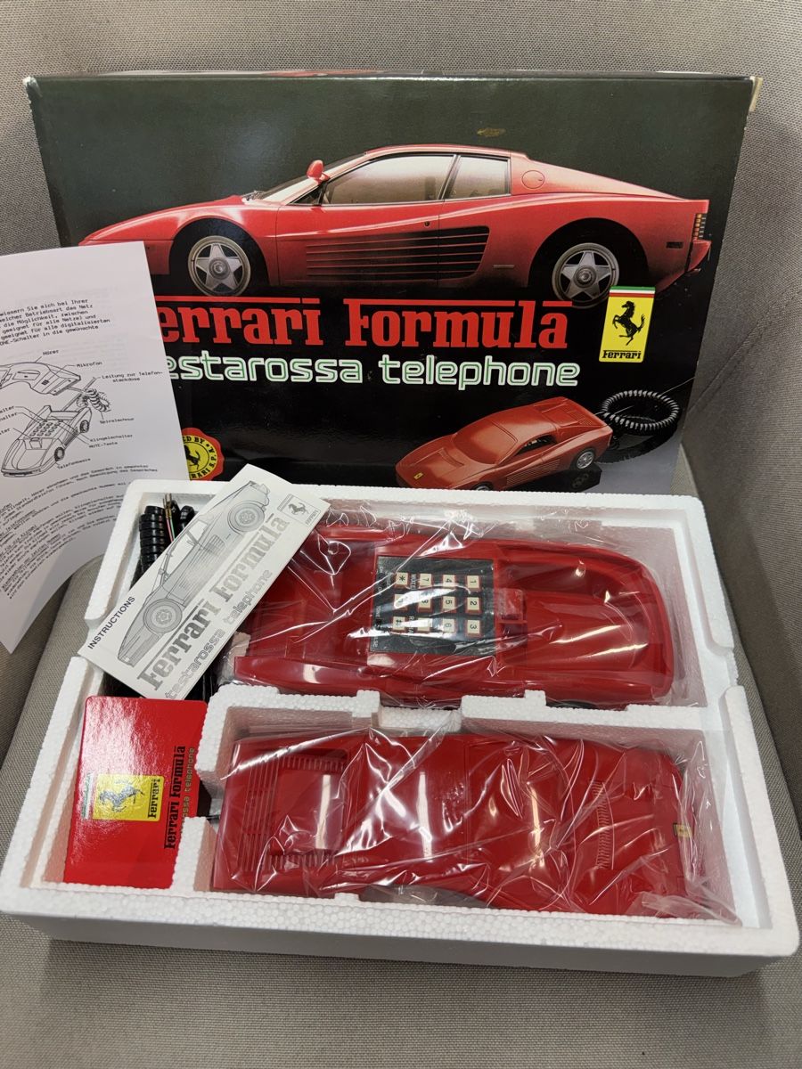 Telefoni: FERRARI TESTAROSSA TELEFON NEU – Nuovo e nell'imballaggio originale da Schaffhausen venduto da JohnT02