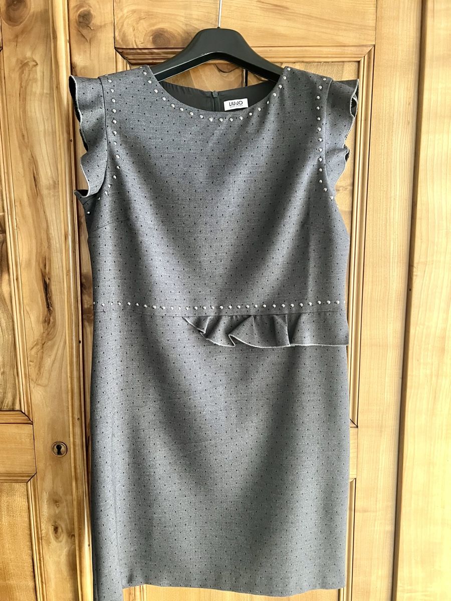 Liu Jo Vestiti: Robe grise à pois Liu Jo, taille 36-38 chic – Nuovo (secondo la descrizione) da Porrentruy venduto da SYANKA 5