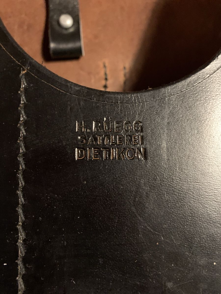 Schweizer Armee Borse: Ledertasche CH Armee schwarz – Usato da Dotnacht venduto da 007ym 3