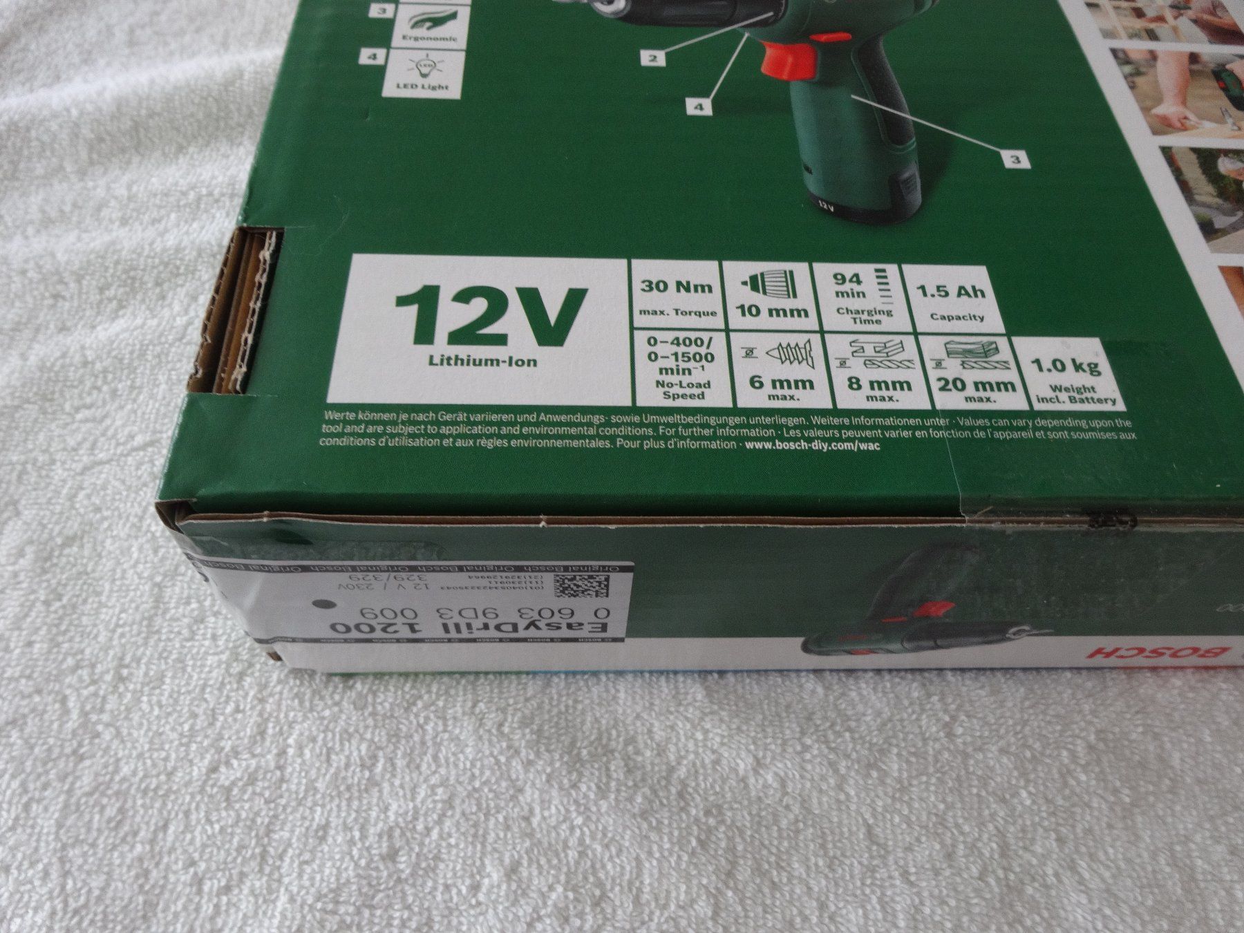 Bosch Trapani: Bosch Easy Drill 1200 Akku Bohrschrauber – Nuovo e nell'imballaggio originale da Neerach venduto da jenny062 4