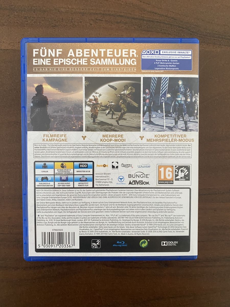 Sony Spiele: Destiny: The Collection für PS4 – Gebraucht aus Thunstetten von Virus_33 2