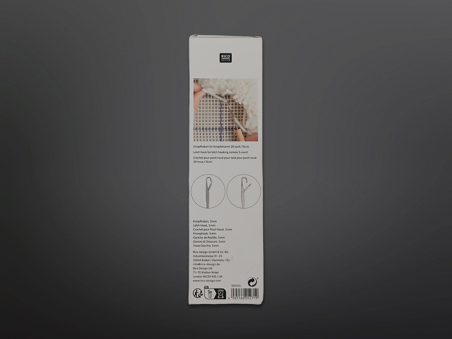 Ferri: RICO DESIGN Knüpfhaken 3mm – Nuovo (secondo la descrizione) da Suhr venduto da Restwert_Suhr 3