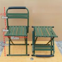 Chaise pliante portable et tabouret pour camping, pêche