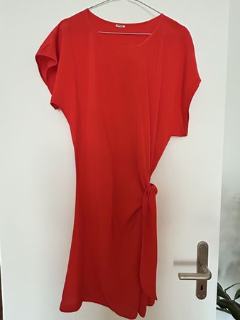 Kleid ADITA von Max & Moi, rot , Gr. XS, 100%Seide