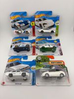 6 Hot Wheels WEISS Ferrari, Porsche, Corvette, Alfa Mix 64