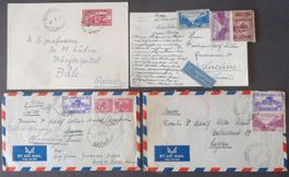 لبنان - LIBAN: 8 envois postaux des années 1940 à 2002
