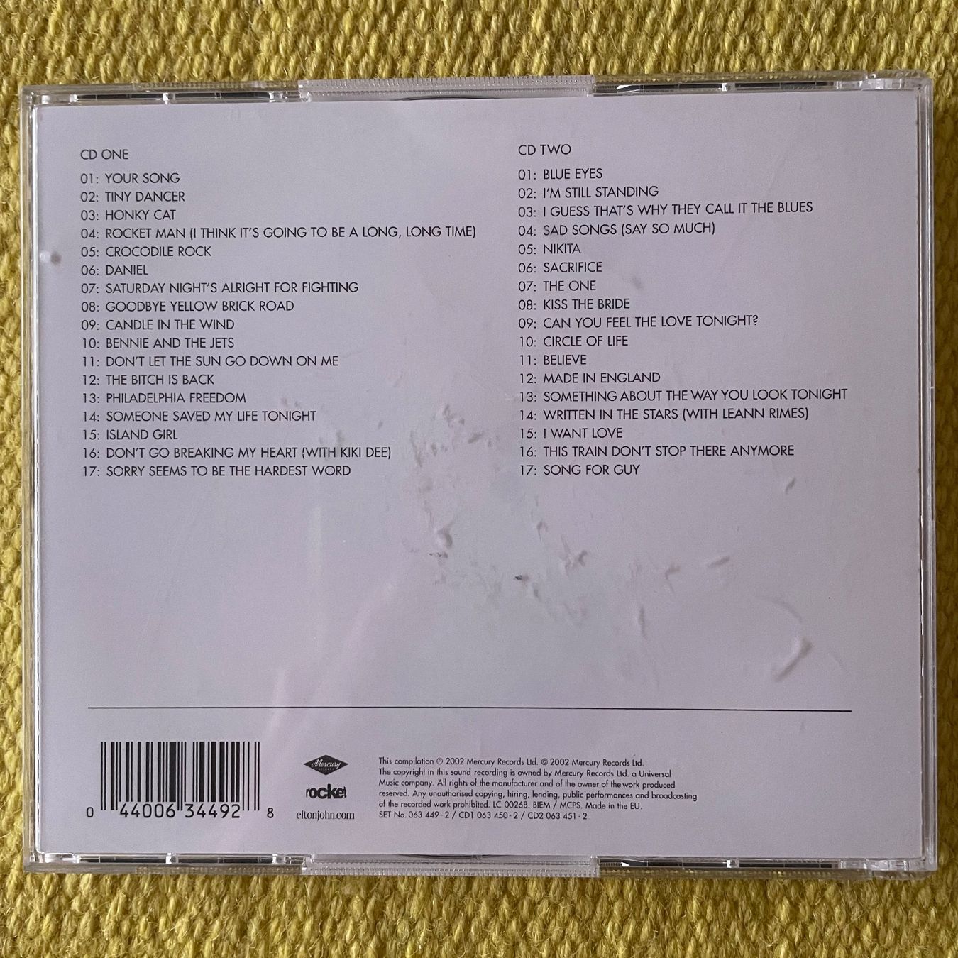 CDs: ELTON JOHN-2CD GREATEST HITS 1970-2002 – Gebraucht aus Rorschacherberg von CD-Roli 1