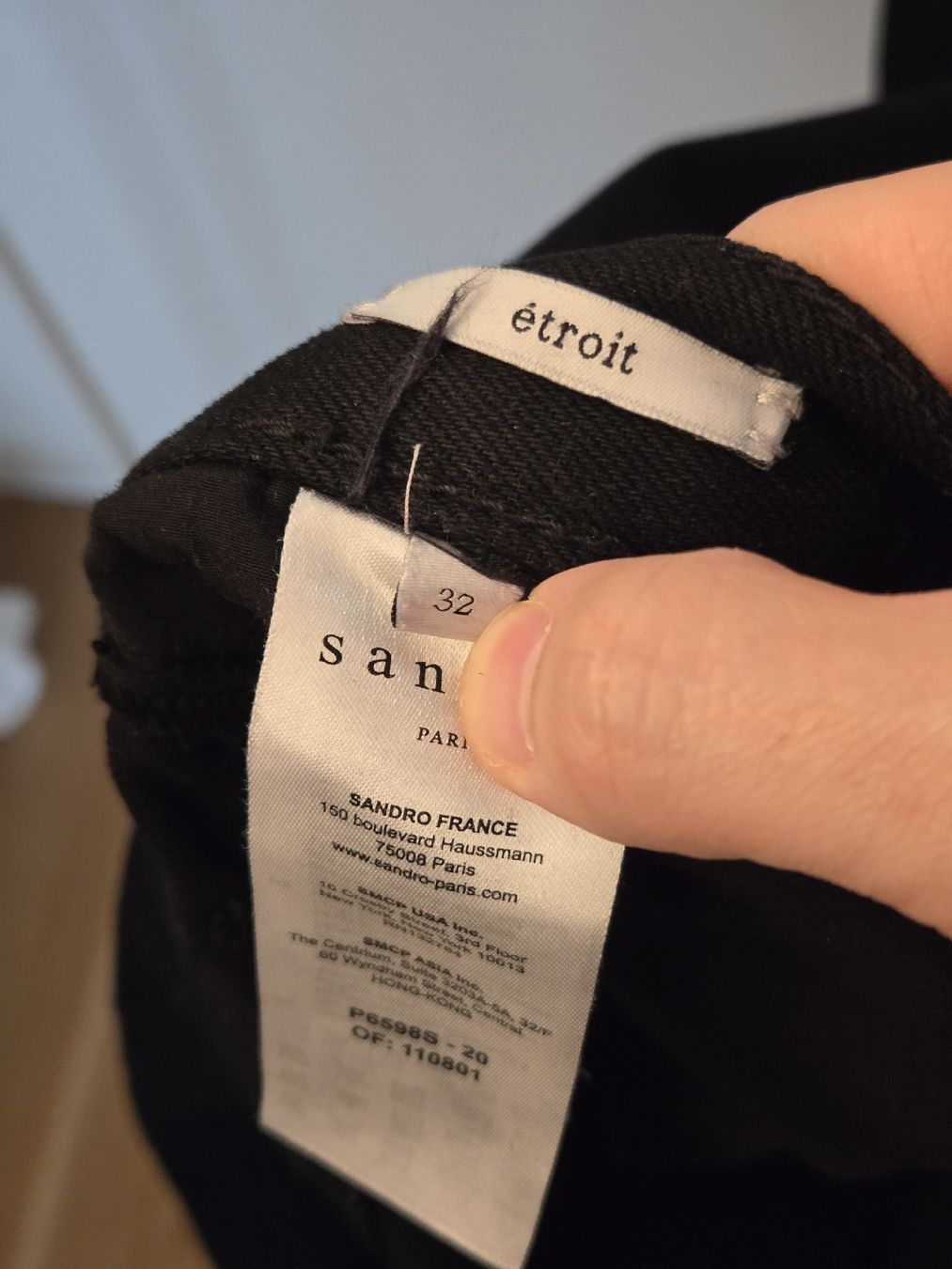 Sandro Pantaloni: Sandro Paris Black Trousers - Size 32 - Great Condition! – Usato da Fällanden venduto da noa_mh8y