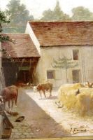 JOSEPH FAVEROT (France, 1862-1918) Bauernhaus mit Tieren