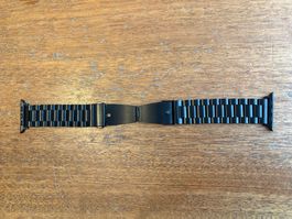 Edelstahlarmband Schwarz für Apple Watch 44mm