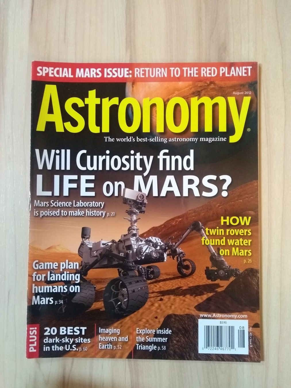 Riviste & Magazine: Astronomy Zeitschrift, Aug 2012, Englisch – Usato da Neuheim venduto da discovery27