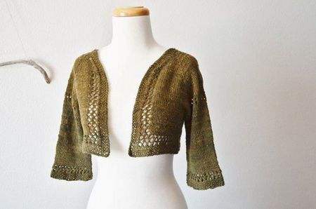 Bolero Gilet 100% Merino Wolle s 34 36