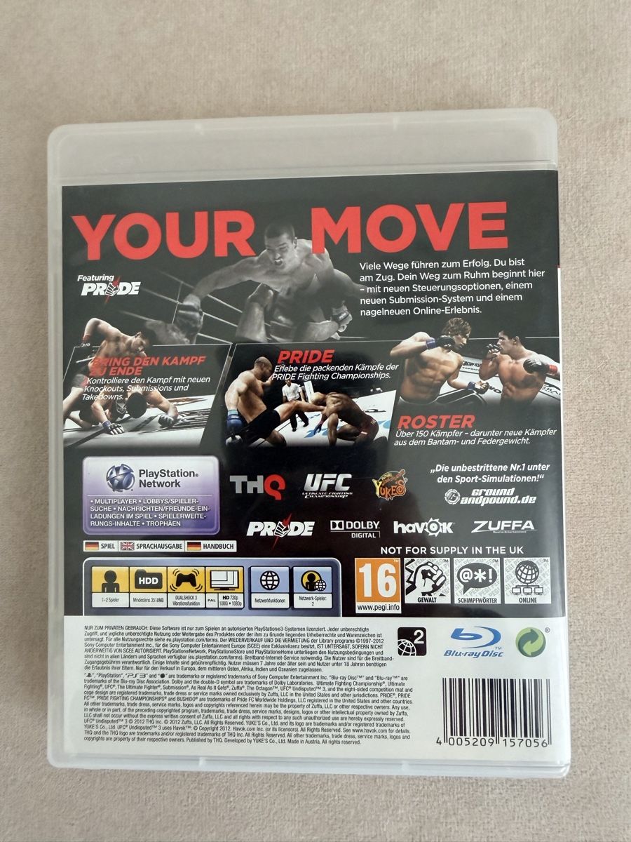 Giochi: PS3 - UFC Undisputed 3 – Usato da Dübendorf venduto da R.O.G 1