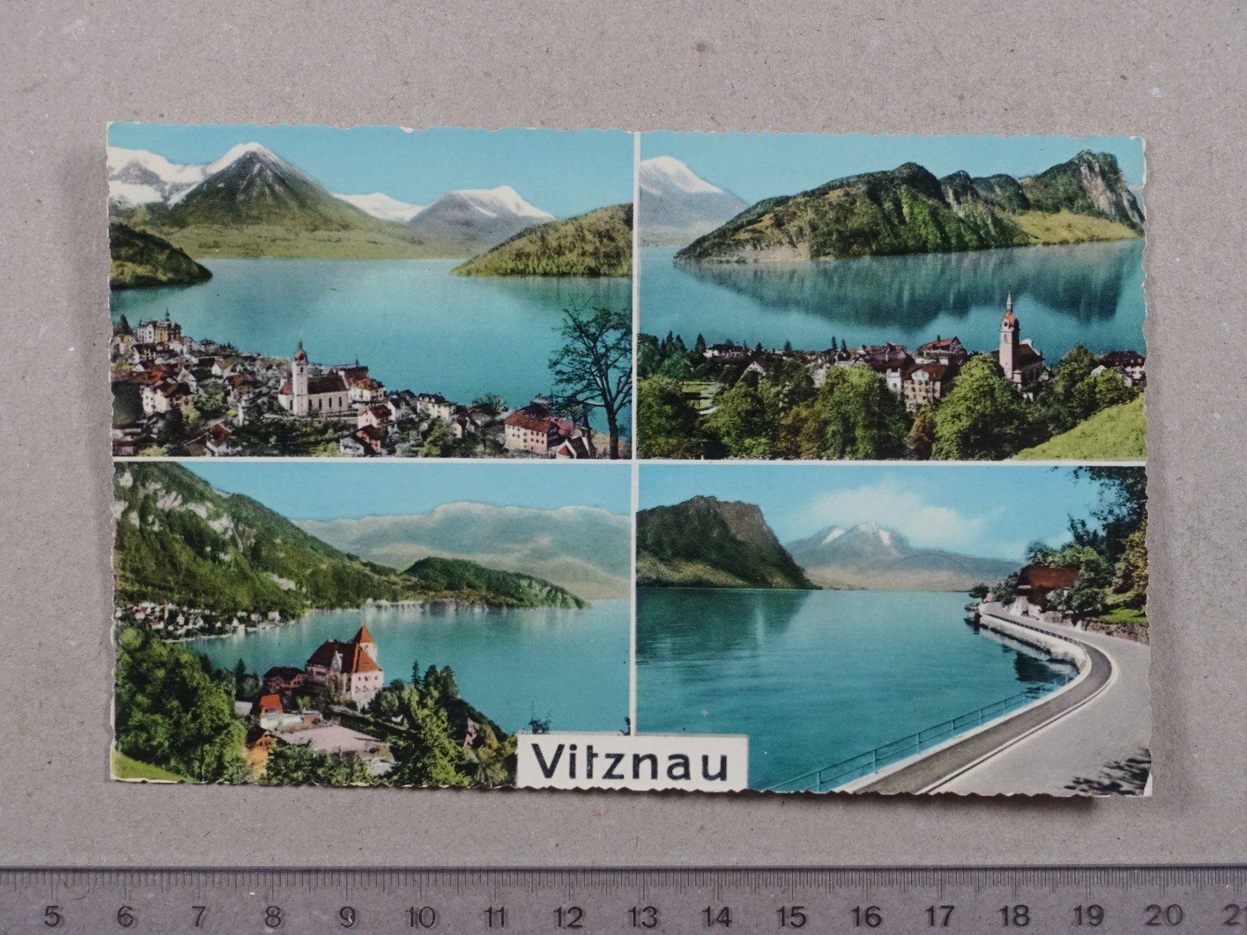 Cartoline postali: Vitznau – Usato da Lenzburg venduto da fh1