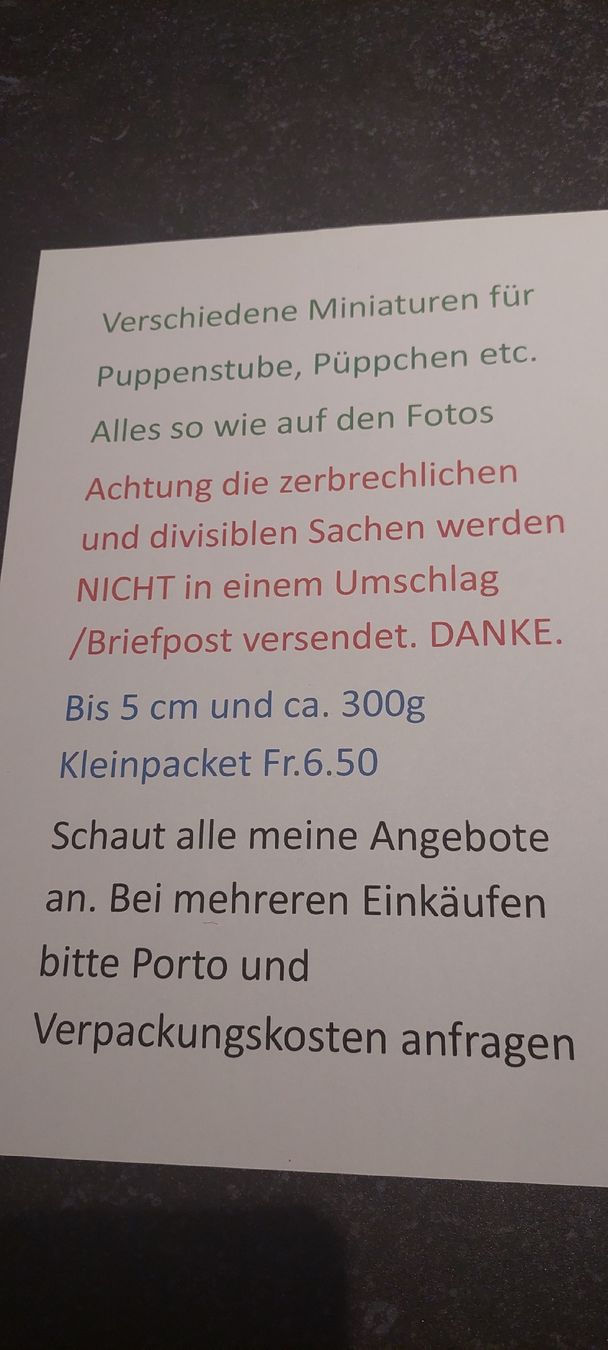 Puppenhäuser & -möbel: Puppenstuben Weihnachtskrippe Deko aus Holz – Neu (gemäss Beschreibung) aus Muri AG von nindo1 6