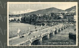 AK Genève GE Pont du Mont-Blanc ≈ 1953