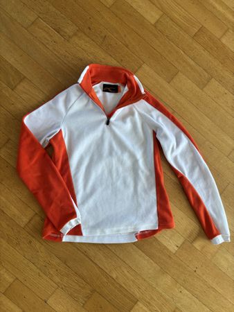 Pull-over Kjus polaire blanc orange taille 36 bon état