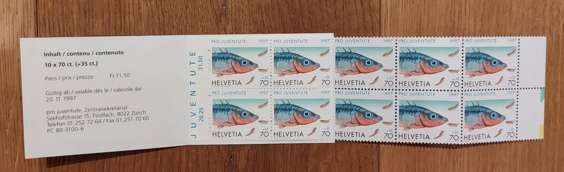 Tutti i francobolli: Postfrisch, gültige Schweizer Frankatur, Pro Juventute – Nuovo (secondo la descrizione) da Heiden venduto da ber_b77f 3