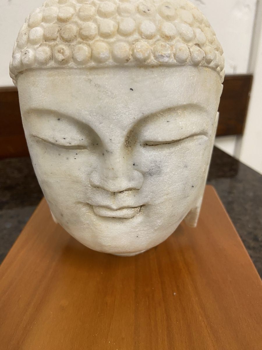 Skulpturen & Statuen: Buddha Kopf aus Marmor – Gebraucht aus Dietikon von brocki-eyra 4