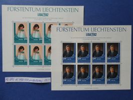 FL 1982 Nr. 736+737 postfrische ** Kleinbogen