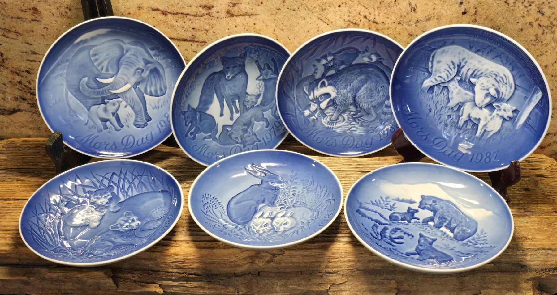 Assiettes: 7 Sammelteller "Muttertag", Bing & Grøndahl – D'occasion à Walkringen par Vanuca