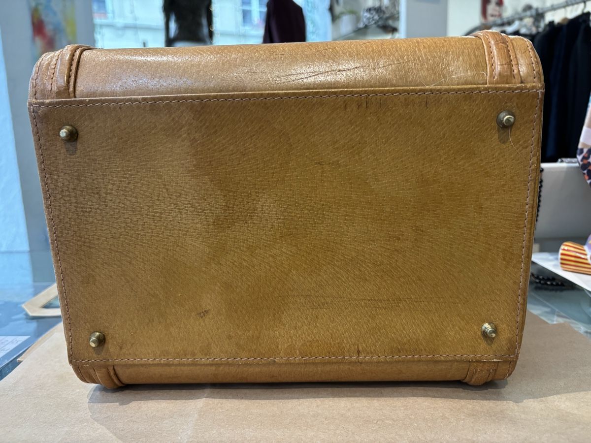 Valigie: Kosmetikkoffer Echt Schweinsleder hellbraun Vintage – Usato da Burgdorf venduto da VouSchoen 9