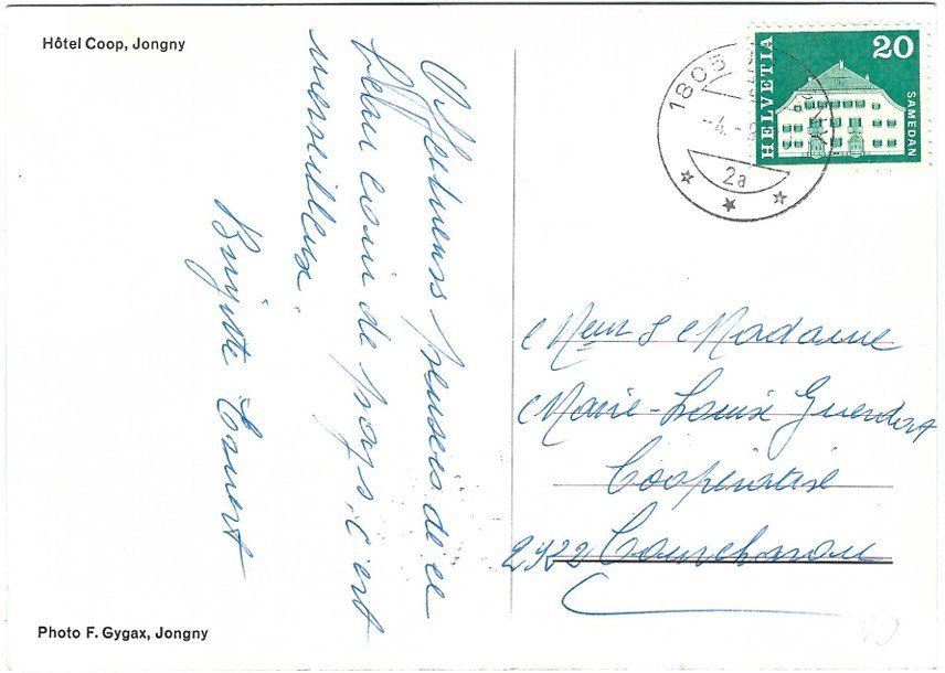 Cartoline postali: AK Hotel Coop Jongny - VD – Usato da Rheinfelden venduto da wil_m7gh 1