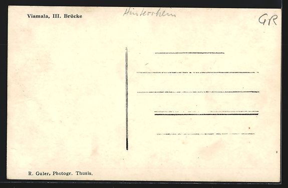 Cartoline postali: AK Viamala, III. Brücke – Usato da Berlin venduto da bartko-reher 1