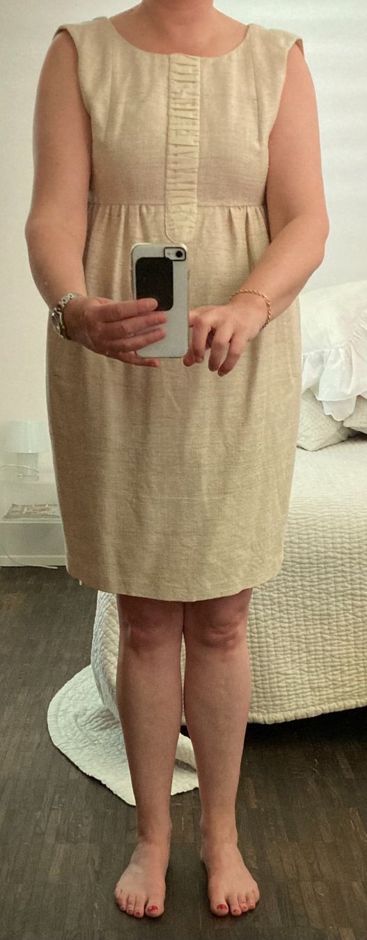 Tara Jarmon Vestiti: TARA JARMON: beiges Sommerkleid – Usato da Zürich venduto da ann_ngp7