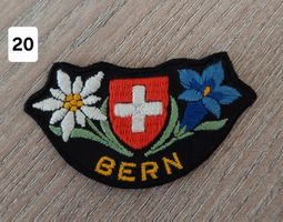 Badge , Patch, Aufnäher BERN , Edelweiss + Enzian (20)