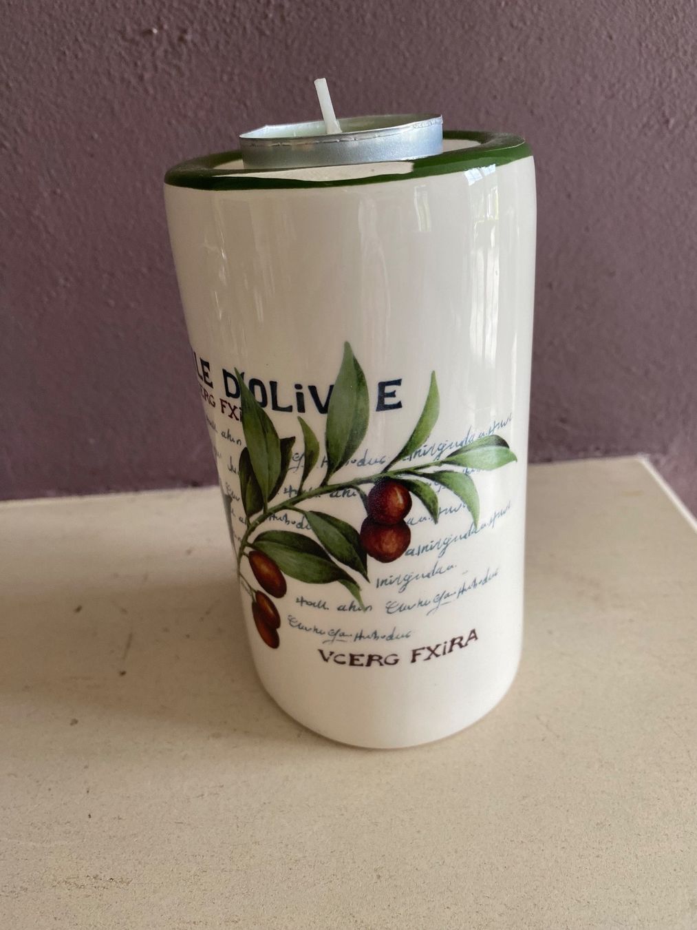 Portacandele: Kerzenhalter im Oliven Design – Nuovo (secondo la descrizione) da Balsthal venduto da Uroby 2