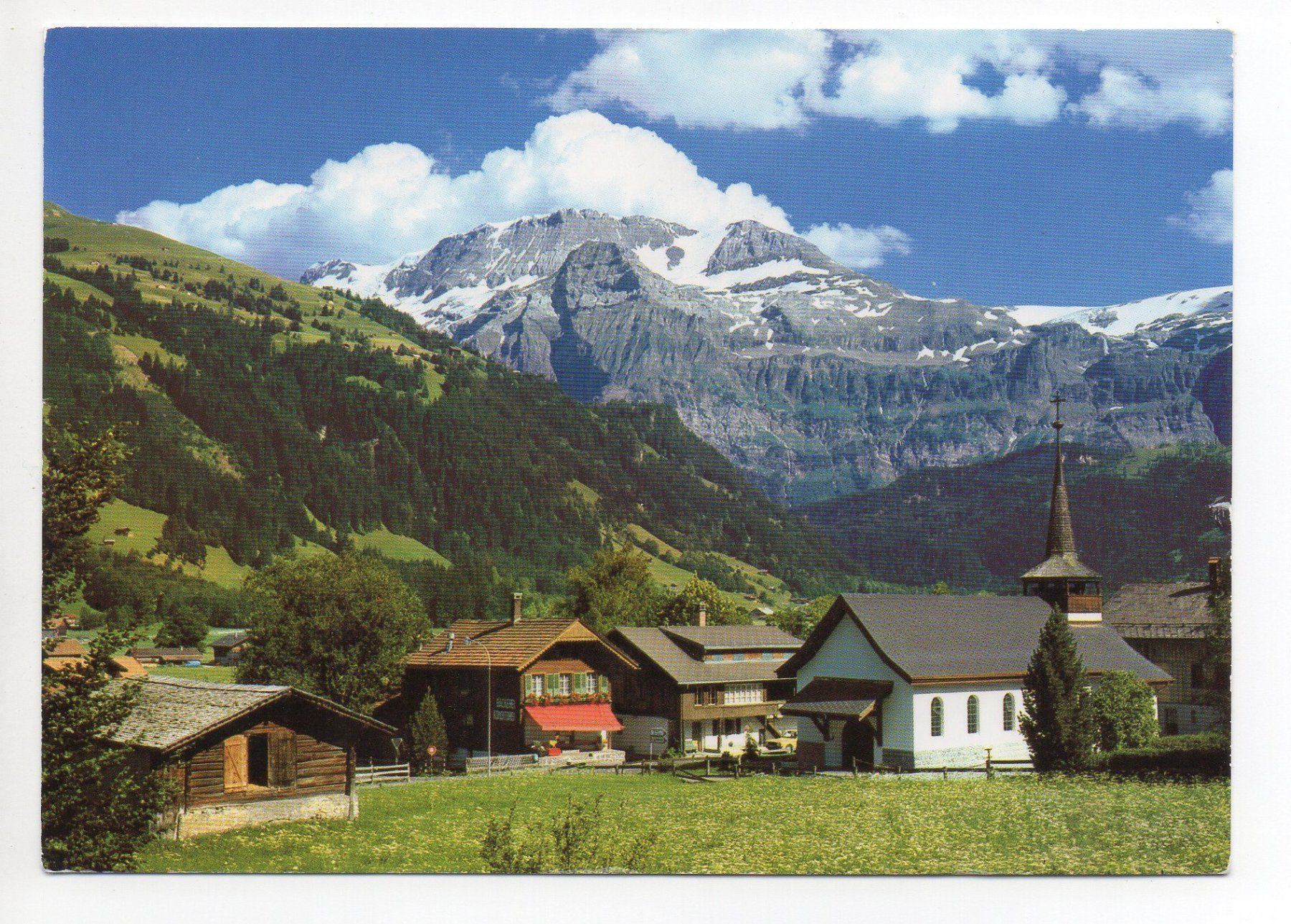 Cartoline postali: LENK Katholische Kirche – Usato da Jona venduto da philajona