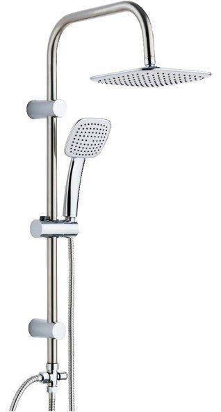 Soffioni doccia: Duschset Regenduschkopf + Handbrause quadratisch Ondo – Nuovo e nell'imballaggio originale da St. Gallen venduto da schnaeppchen-preise 1