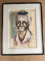 Peinture Clown Expressionniste Encadrée - Art Unique!
