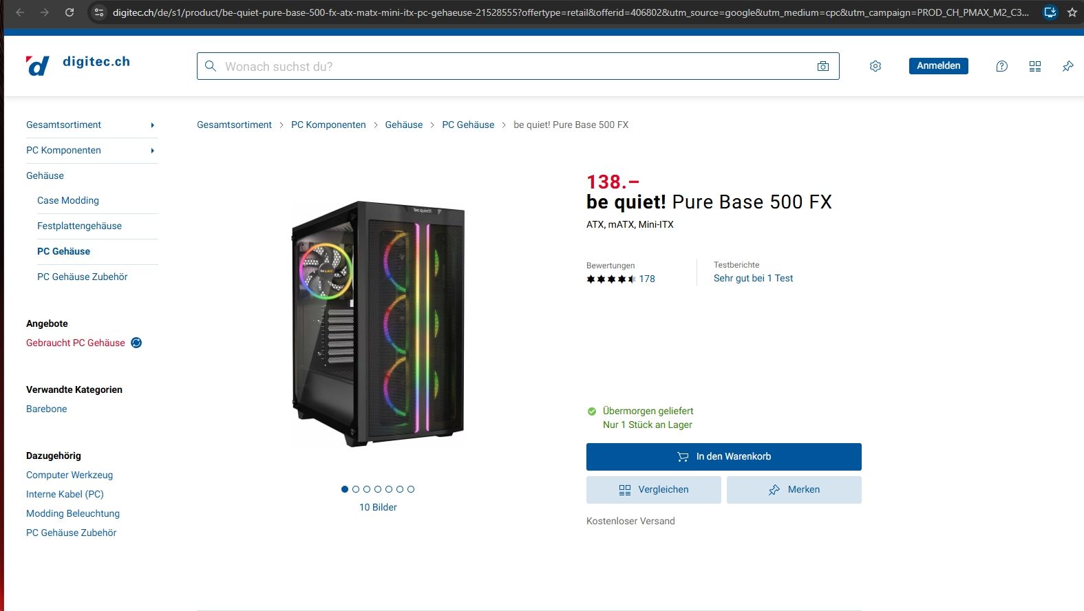 Nvidia PCs: High-End Gaming PC | RTX 4070 12 GB – Neu (gemäss Beschreibung) aus Bazenheid von ChristianGr 3