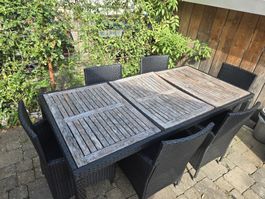 Gartentisch mit 6 Stühlen