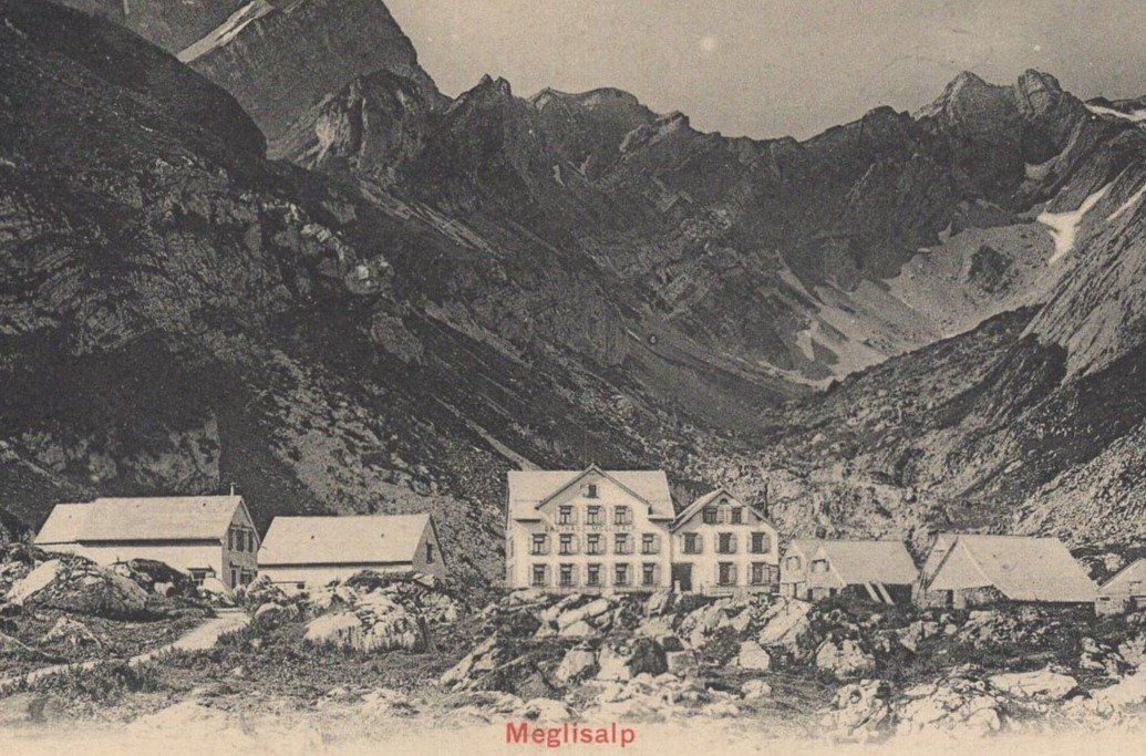 Ansichtskarten: Meglisalp    Panorama – Gebraucht aus Aarau von kufi44 1